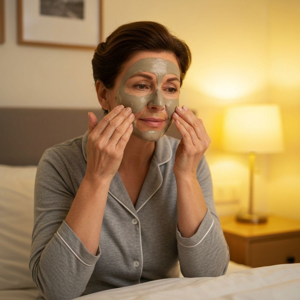 Rutina nocturna de cuidado facial