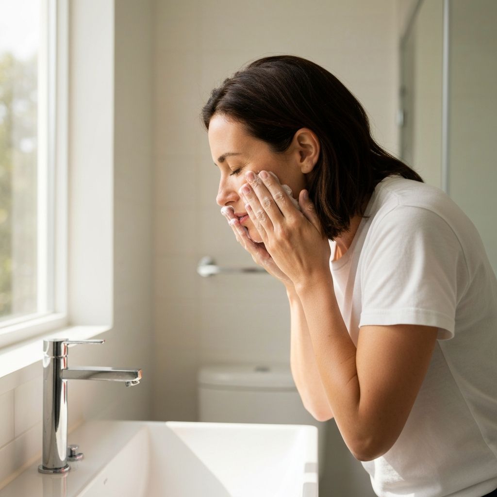 Rutina matutina de cuidado facial